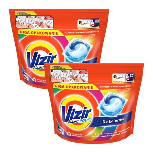 Kapsułki do prania VIZIR ALL in 1 Pods Color - 120 szt.