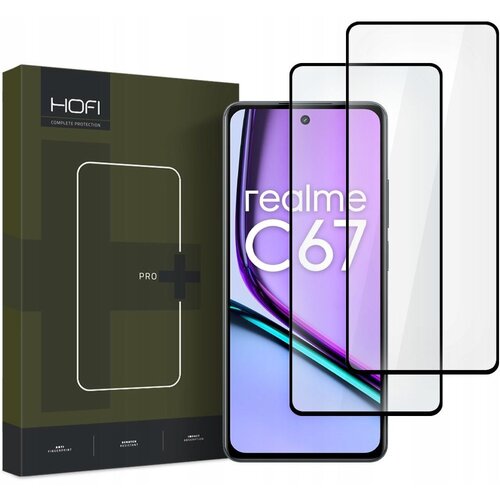 Szkło hartowane HOFI Glass Pro+ dla Realme C67 4G/LTE Czarny (2 szt.)