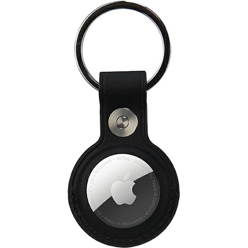 Brelok AUDI Synthetic Leather do Apple AirTag Czarny