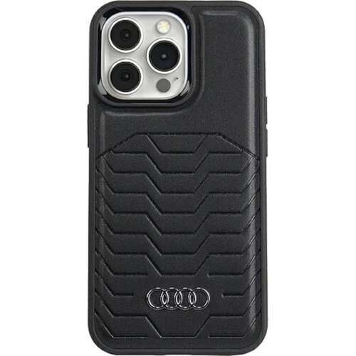 Etui AUDI Synthetic Leather MagSafe do Apple Iphone 13 Pro Max Czarny