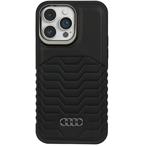 Etui AUDI Synthetic Leather MagSafe do Apple iPhone 14 Pro Max Czarny
