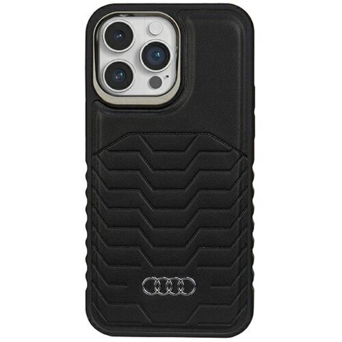 Etui AUDI Synthetic Leather MagSafe do Apple iPhone 15 Pro Max Czarny
