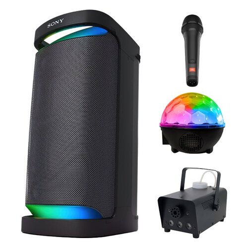Zestaw do karaoke (Power audio SONY SRS-XP700 + Mikrofon JBL PBM100 + Kula świetlna MUSICMATE AB69S + Wytwornica dymu MUSICMATE DM-1)