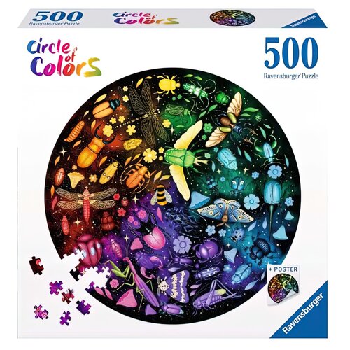 Puzzle RAVENSBURGER Paleta kolorów Insekty 12000820 (500 elementów)