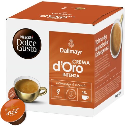 Kapsułki NESCAFE Dallmayr Crema d'Oro intensa do ekspresu Nescafe Dolce Gusto