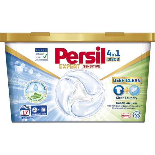 Kapsułki do prania PERSIL Discs Expert 4 in 1 Sensitive - 17 szt.