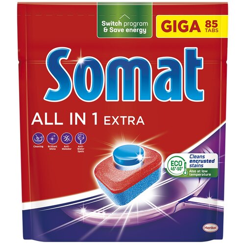 Tabletki do zmywarek SOMAT All in One Extra - 85 szt.