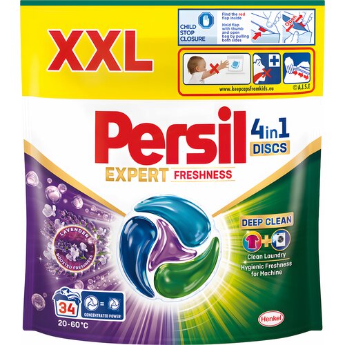 Kapsułki do prania PERSIL Discs Expert 4 in 1 Lavender - 34 szt.