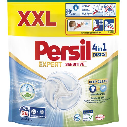 Kapsułki do prania PERSIL Discs 4 in 1 Expert Sensitive - 34 szt.