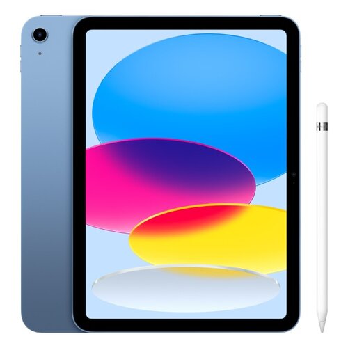 Tablet APPLE iPad 10.9" 10 gen. 64 GB Wi-Fi Niebieski + Rysik APPLE (1. gen) MQLY3ZM/A (z przejściówką Lightning)