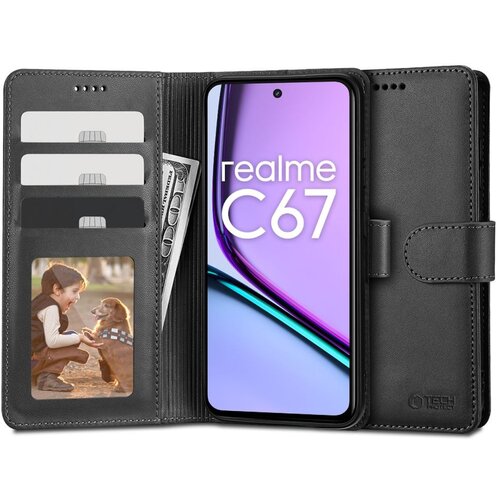 Etui TECH-PROTECT Wallet do Realme C67 4G/LTE Czarny