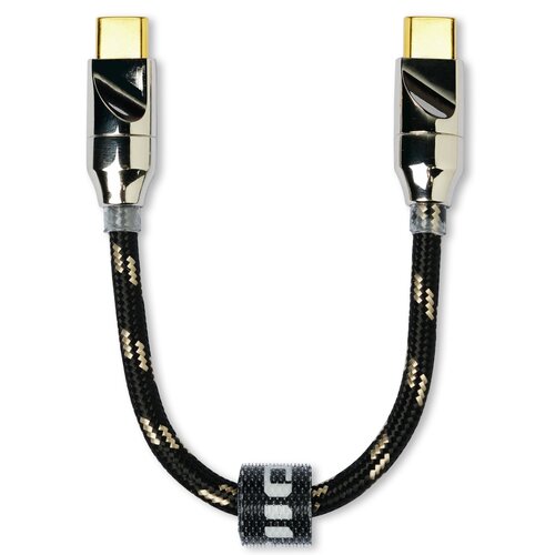 Kabel USB-C - USB-C FIIO LT-TC5S 0.1 m Czarno-złoty