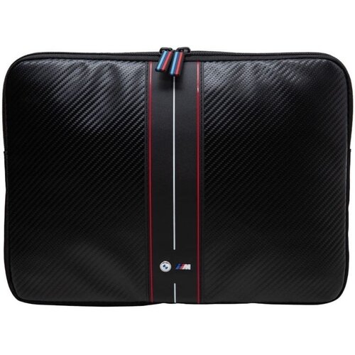 Etui na laptopa BMW Carbon Red Stripes 16 cali Czarny