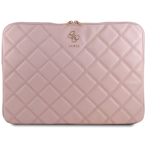 Etui na laptopa GUESS Quilted 4G 16 cali Różowy