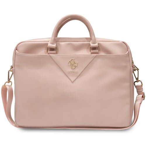 Torba na laptopa GUESS Triangle 4G 16 cali Różowy