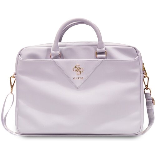 Torba na laptopa GUESS Triangle 4G 16 cali Fioletowy