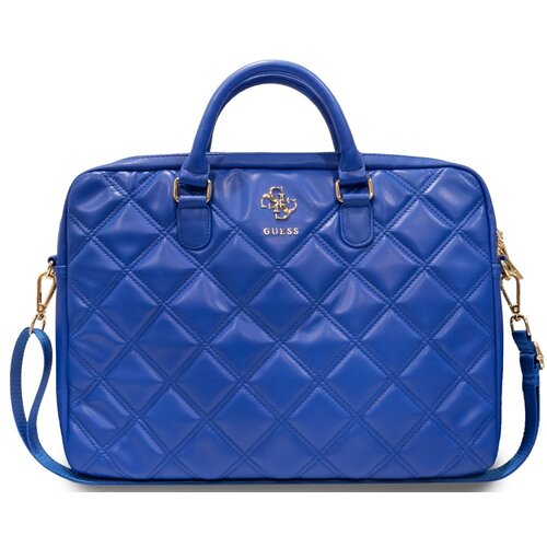 Torba na laptopa GUESS Quilted 4G 16 cali Niebieski