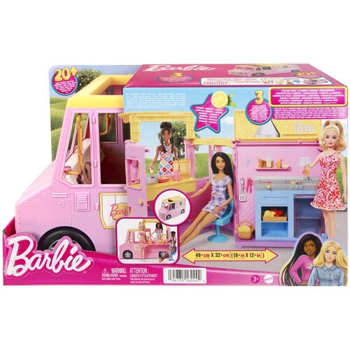 Samochód Barbie Furgonetka z lemoniadą HPL71