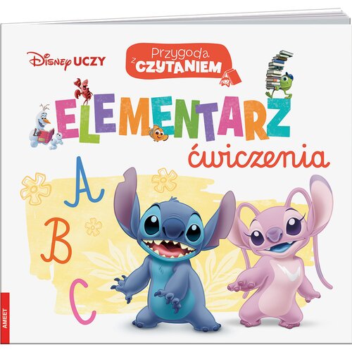 Książka z zadaniami Disney Uczy Przygoda z czytaniem Elementarz Ćwiczenia (miękka okładka)