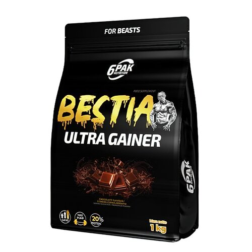 Gainer 6PAK Bestia Ultra Czekoladowy (1000 g)