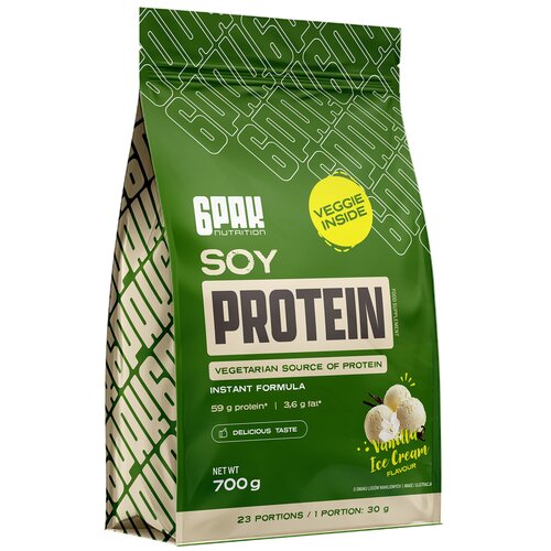 Odżywka białkowa 6PAK Soy protein Lody waniliowe (700 g) Bez laktozy