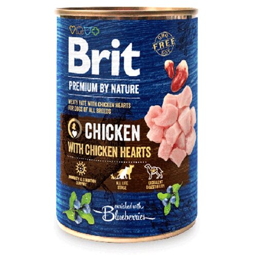 Karma dla psa BRIT Premium By Nature Chicken&Hearts Kurczak 400 g