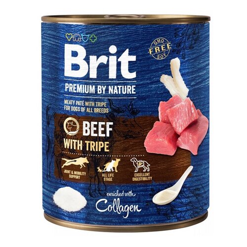 Karma dla psa BRIT Premium By Nature Wołowina z flakami 800 g