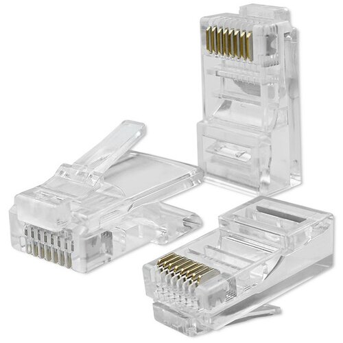 Wtyk QOLTEC 54550 Modularny, Kategoria 5e, Pozłacane styki (100 szt.)