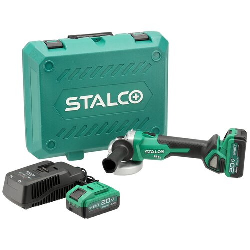 Szlifierka kątowa akumulatorowa STALCO AGS20-125BL + Akumulator STALCO S-97301