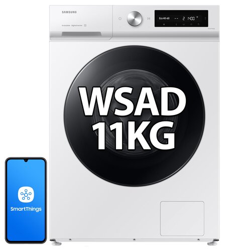 Pralka SAMSUNG BESPOKE AI WW11DB7B34GW EcoBubble 11kg 1400 obr StayClean