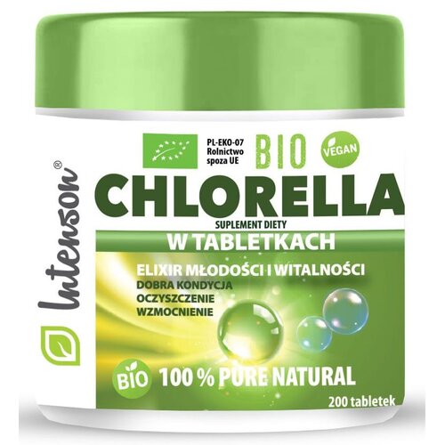 Bio chlorella INTENSON Elixir młodości i witalności (200 tabletek)