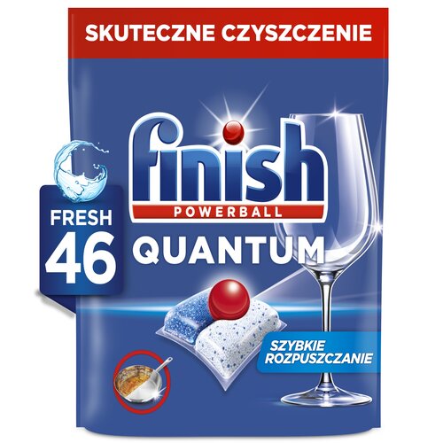 Kapsułki do zmywarki FINISH Powerball Quantum All in 1 Fresh - 46 szt.