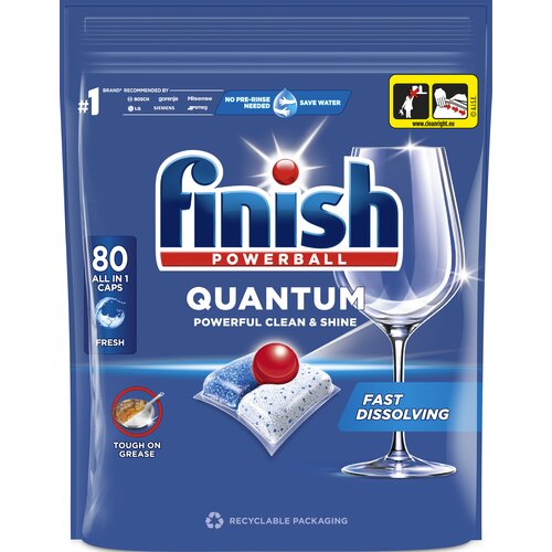 Kapsułki do zmywarki FINISH Powerball Quantum All in 1 Fresh - 80 szt.