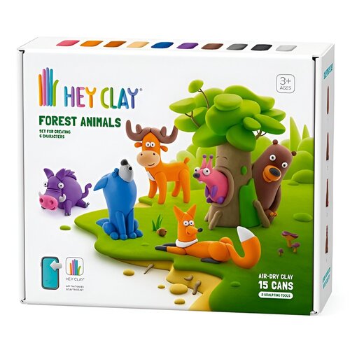 Masa plastyczna HEY CLAY Forest Animals Zwierzęta leśne HCL15022CEE15