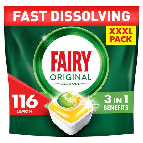 Kapsułki do zmywarki FAIRY Original All in One Lemon - 116 szt.