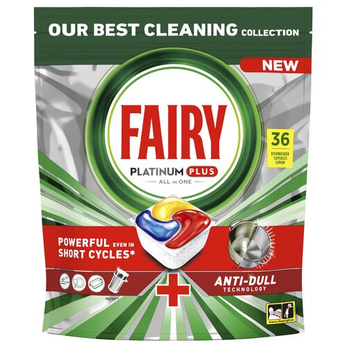 Kapsułki do zmywarki FAIRY Platinum Plus All in One Lemon - 36 szt.