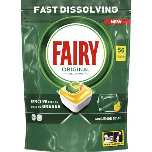 Kapsułki do zmywarki FAIRY Original All in One Lemon - 56 szt.