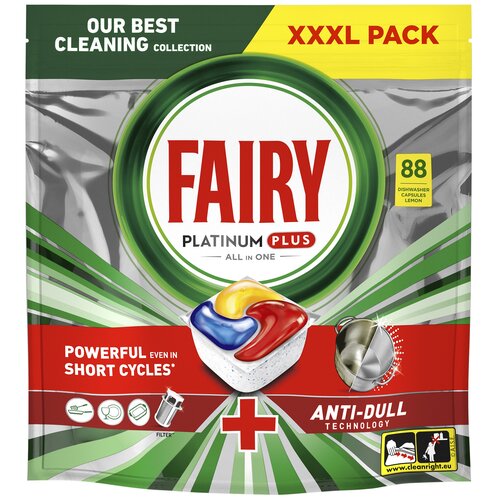 Kapsułki do zmywarki FAIRY Platinum Plus All in One Lemon - 88 szt.