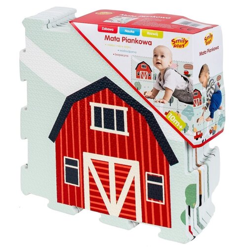 Mata piankowa SMILY PLAY Puzzle 32 x 32 cm Farma SP84509 (9 elementów)