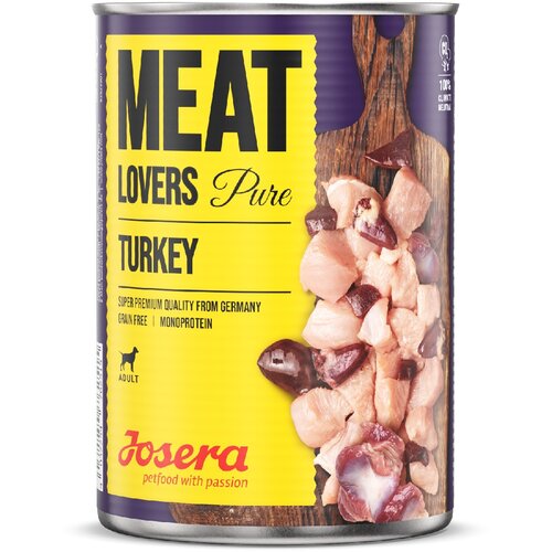 Karma dla psa JOSERA Meat Lovers Pure Indyk 6 x 400 g