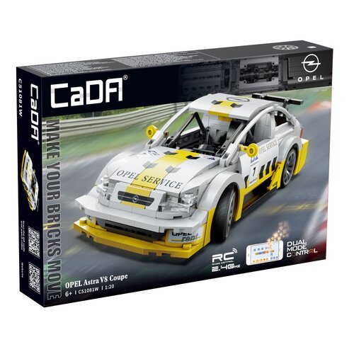 Klocki plastikowe CADA Make Your Bricks Move Opel Astra V8 Coupe RC Zdalne sterowanie C51081W