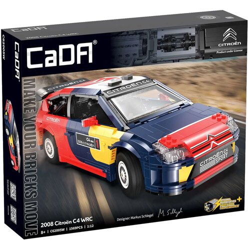 Klocki plastikowe CADA Make Your Bricks Move Citroen C4 WRC 2008 C62005W