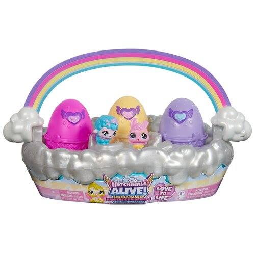 Zestaw figurek SPIN MASTER Hatchimals Alive! Wiosenny koszyk z figurkami i jajkami