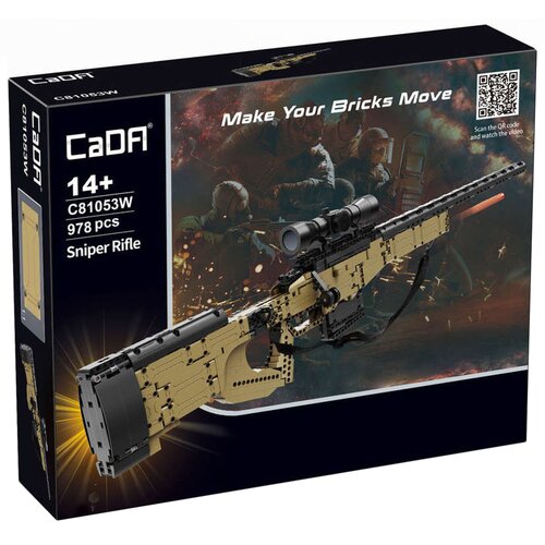 Klocki plastikowe CADA Make Your Bricks Move Karabin snajperski C81053W