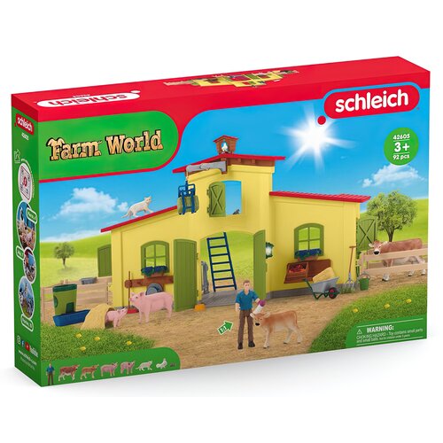 Zestaw figurek Duża farma ze zwierzętami i akcesoriami SCHLEICH 42605