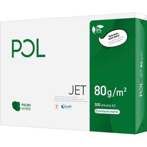 Papier do drukarki POLJET A3 80g 500 arkuszy