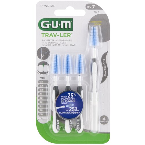 Szczoteczki międzyzębowe SUNSTAR GUM Trav-Ler 1619 4 (4 szt.)