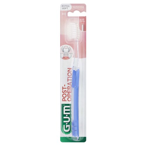 Szczoteczka do zębów SUNSTAR GUM Post-Operation 317 Niebiesko-przezroczysty