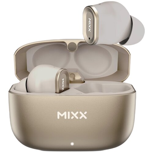 Słuchawki dokanałowe MIXX StreamBuds Custom 1  Szaro-złoty