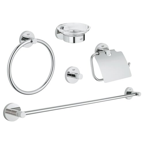 Zestaw akcesoriów toaletowych GROHE Essentials 40344001 Chrom